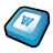 Microsoft Office Word Icon 24px png